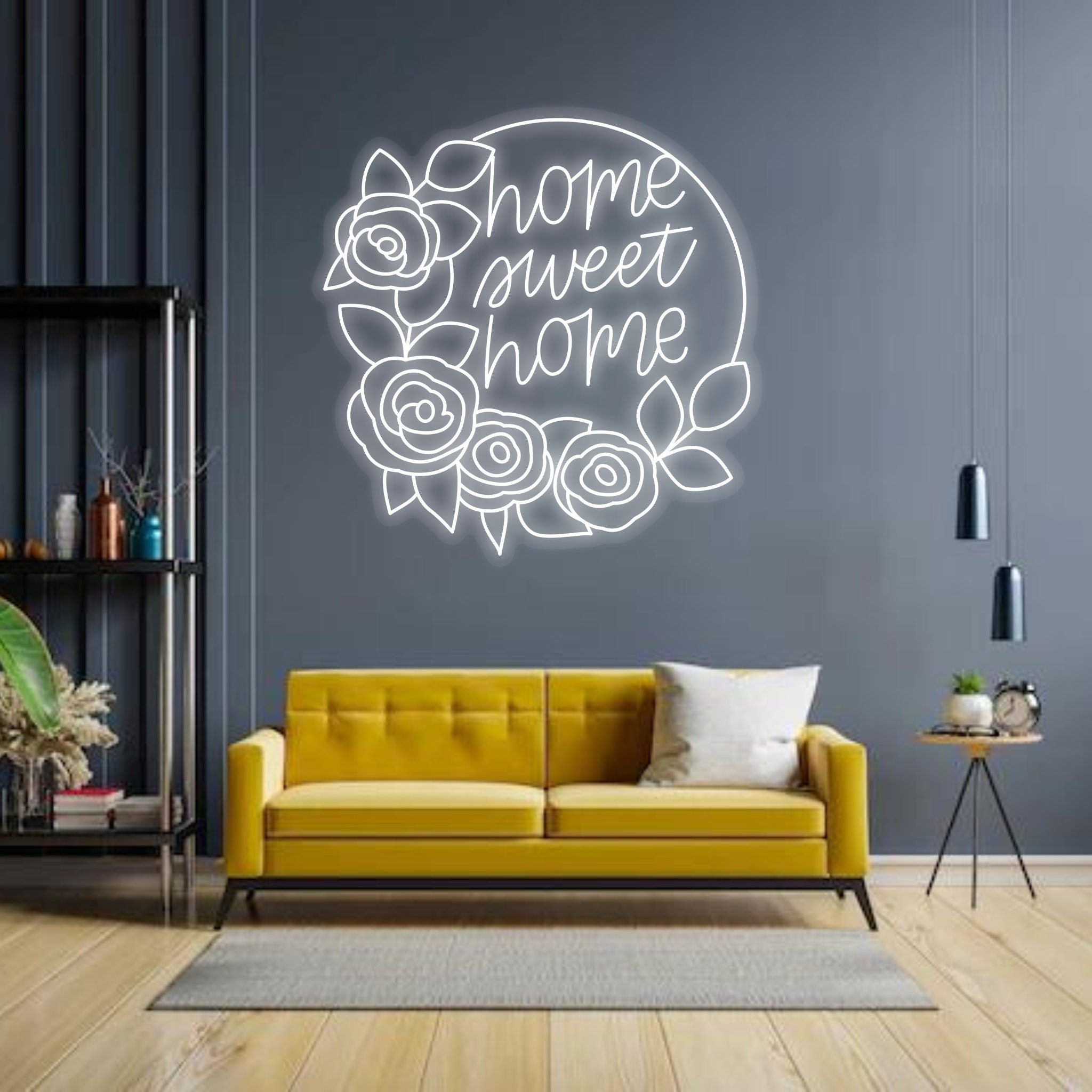 SYLHOME Home Sweet Home LED Neon Light Sign 15.8 X 11.5 USB Wall Decor  Sign Bedroom Living Room Kid's Room Family Birthday Party Housewarming
