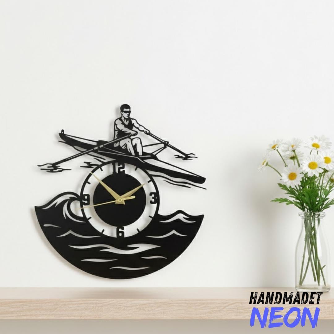 Team Roping Wall Clock Personalized Rowing Metal Wall Clock, Custom Rower Name Metal Wall ...