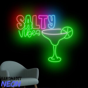 Margarita Neon Sign Margarita Led Sign, Cocktail Neon Light, Margarita Led Light, Drink Bar Pub Wall Art, Liquor Home Wall Decor