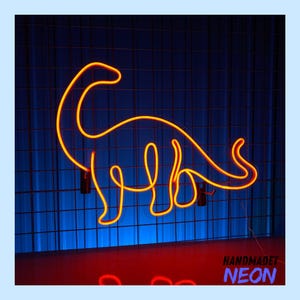 Cute Dinosaur Led Sign, Cute Dinosaur Neon Sign, Wall Decor, Game Room Neon Sign, Custom Neon Sign, Best Gifts, Dinosaur Led Signs