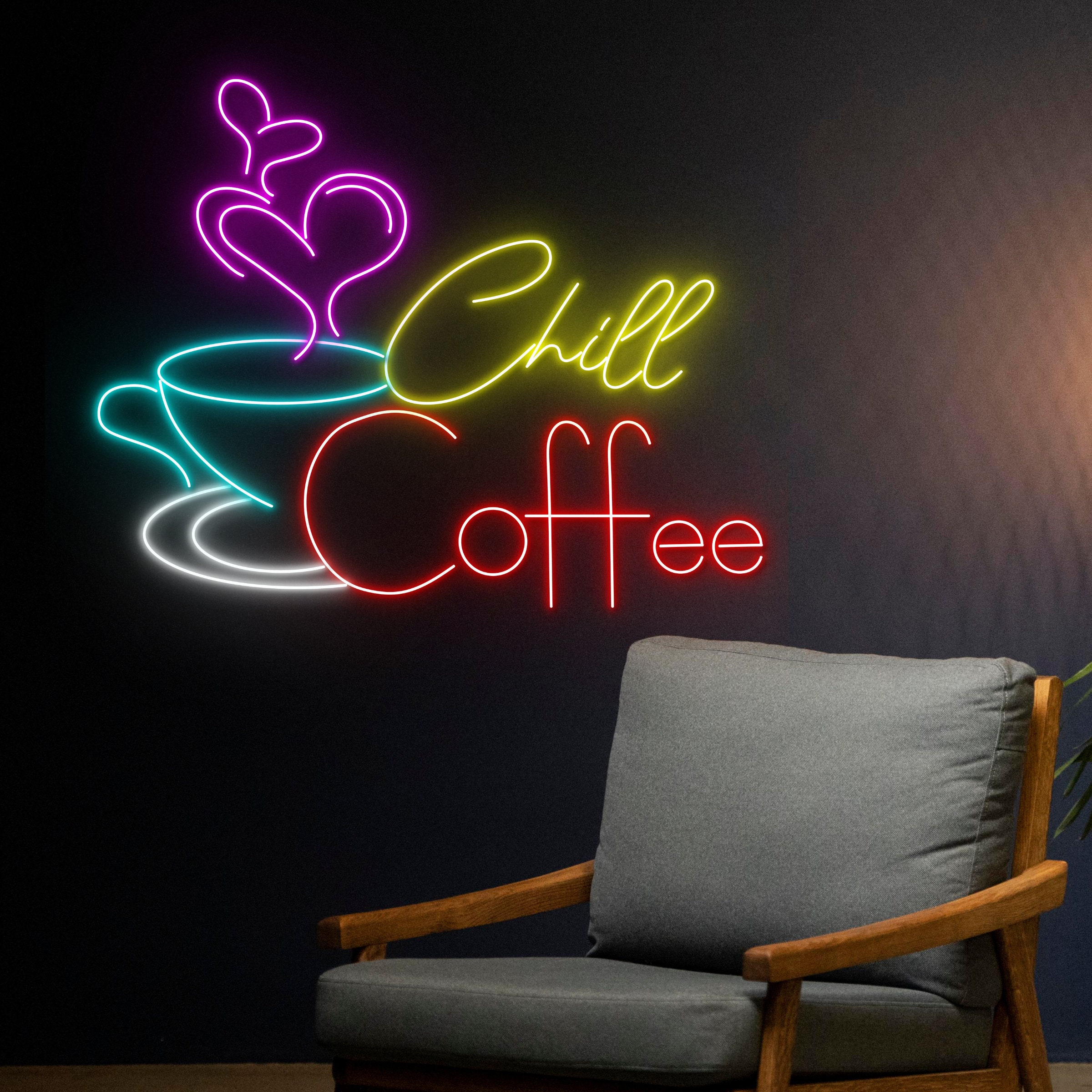 LED ネオンサイン コーヒー coffee 喫茶店 USB電源 ネオンライト