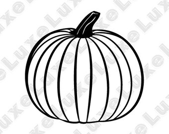 Fall Pumpkin svg, png, jpg: includes all 3 file types with scalable vector image, with transparent and white background