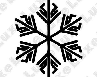 Snowflake Snow Ice Crystal icon svg, png, jpg: includes all 3 file types with scalable vector image, with transparent and white background