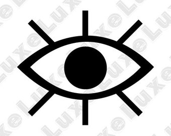 Psychic Eye Mind Reader icon svg, png, jpg: includes all 3 file types with scalable vector image, with transparent and white background