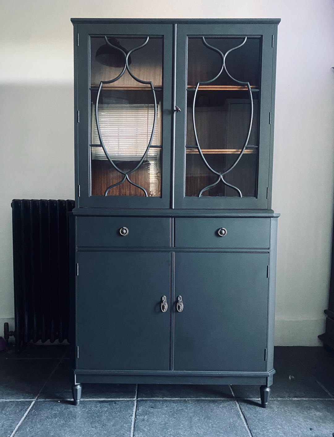 Strongbow Display Black Glazed Display Cabinet, Upcycled Strongbow Bookcase - Etsy
