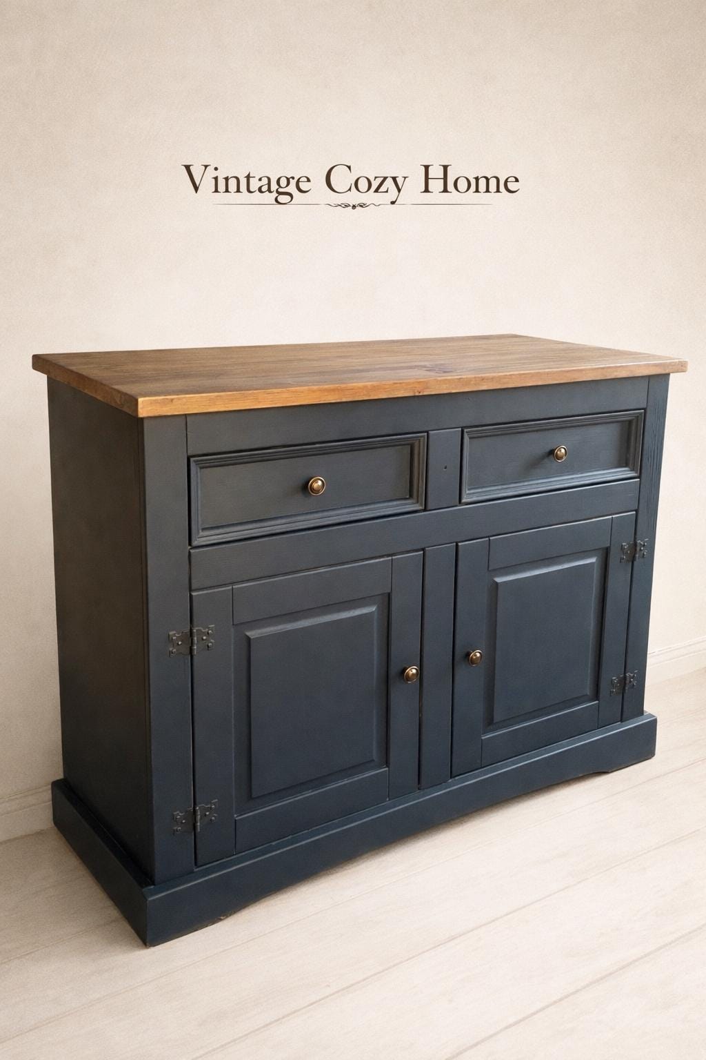 Simple Rustic Blue Sideboard, Cupboard 2 Door - Etsy UK