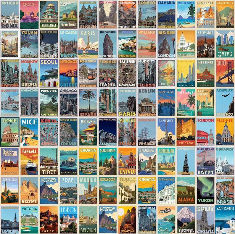 Vintage Travel Poster Vintage Travel Wall Art Travel Etsy UK