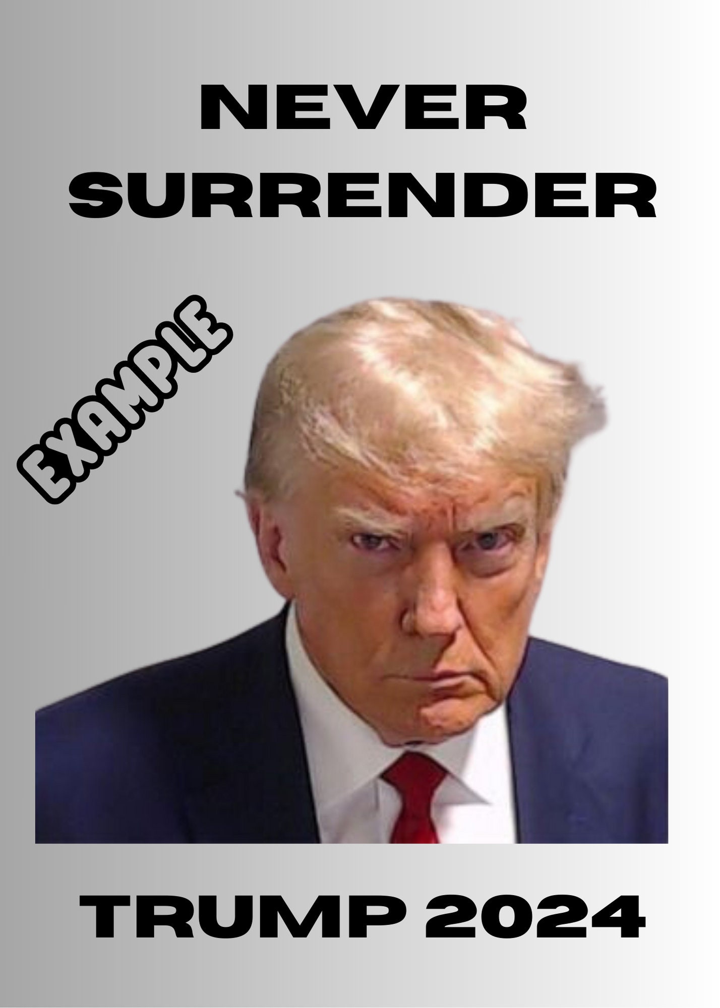 Trump Mugshot Poster Digital Download Trump 2024 Poster Donald
