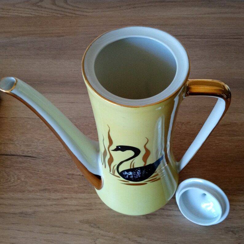 Vintage Retro Yellow Coffee Pot Tea Pot Etsy UK