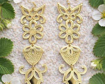 Native-Inspired Statement Earrings | Indigenous Style Acrylic Earrings