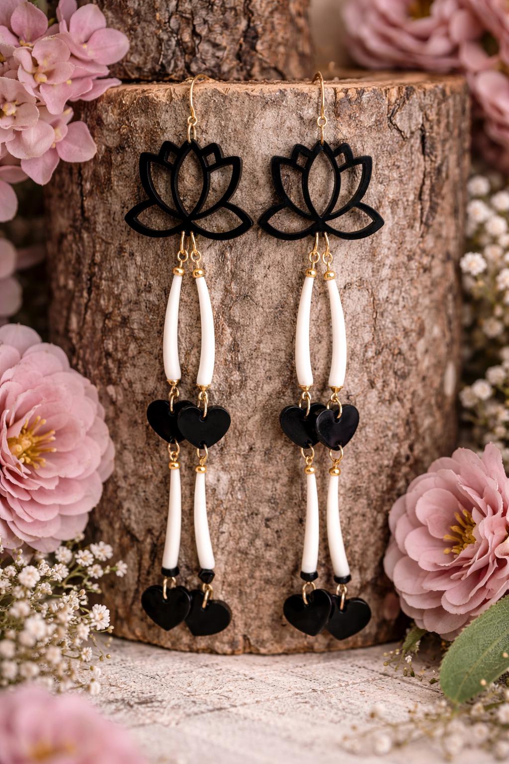 Dentalium Shell Earrings | Native American Inspired Beaded Earrings ...