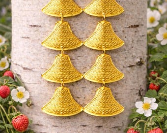 Mirror Salish Hat Dangle Earrings | Indigenous Inspired Glam Jewelry