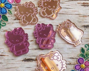 Centros de miçangas Hello Kitty – Design Hello Kitty inspirado nos nativos americanos para confecção de joias