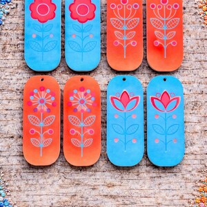 Floral Earring Centers | Native Inspired Beadwork Supplies image 2