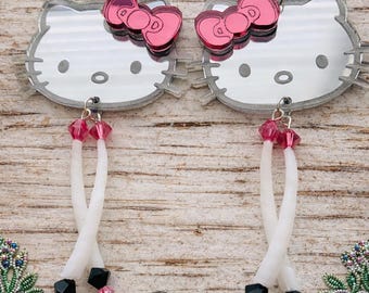 Dentalium Shell Earrings | Native American Inspired Beaded Earrings | Lightweight Indigenous Style Jewelry