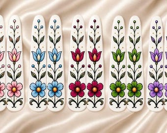 Black Acrylic Floral Beading Centers – Indigenous Design