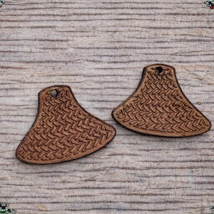 Northwest Coast Salish Hat Beading Centers – Acrylic Earring & Jewelry Components (Pair)