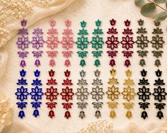 DIY Glitter Dangle Earring Pieces – Laser Cut Acrylic Jewelry Making Supplies Craft Kit