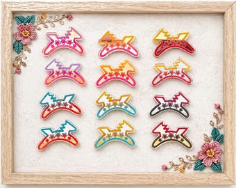 Einheimische Cabochons für Beadwork Style Ohrring-Zentren | Bunte Native-inspirierte Schmuck Rohlinge | Perlenzubehör