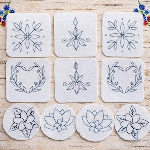 Floral Pellon Felt Design Set | Native-Inspired Jewelry Components