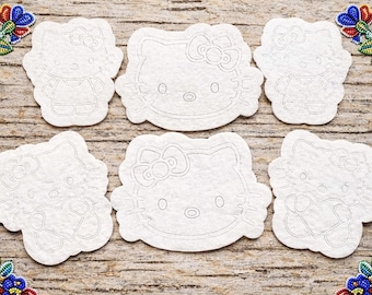 Moldes de feltro da Kitty Pellon | Formas para artesanato faça você mesmo