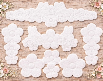 Floral Native Regalia Beadwork Patterns, Felt Applique Designs