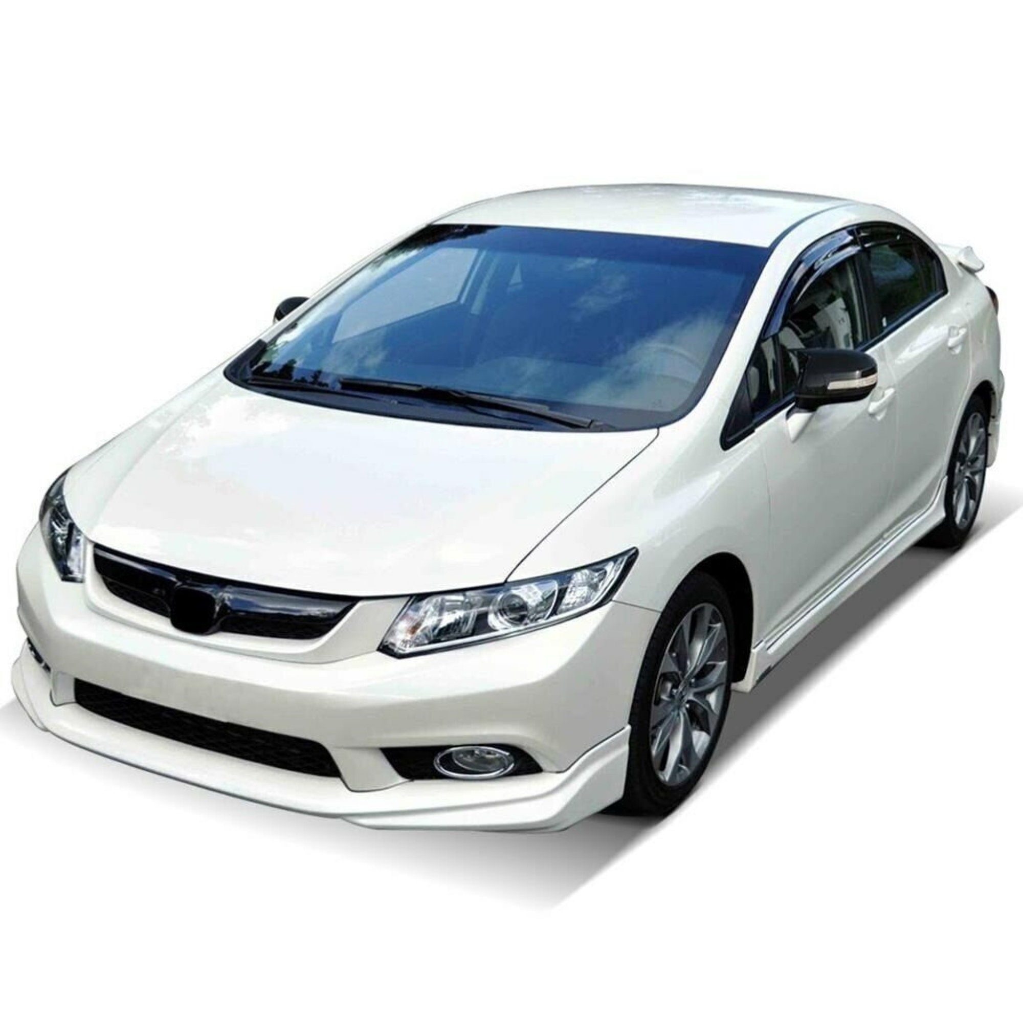 for 2006-2011 Honda Civic Sedan Models  Mugen RR Style ABS  Plastic Primer Black JDM Rear Trunk Lid Wing Spoiler : Automotive
