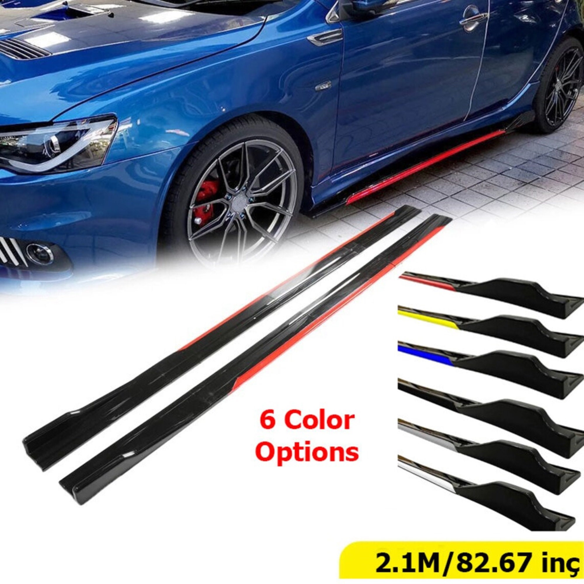 Für Mini Paceman 2013 2016 Seitenrock Erweiterung Rocker Panel Splitter  Protector Lippen Universal Body Kit 4Stk - .de