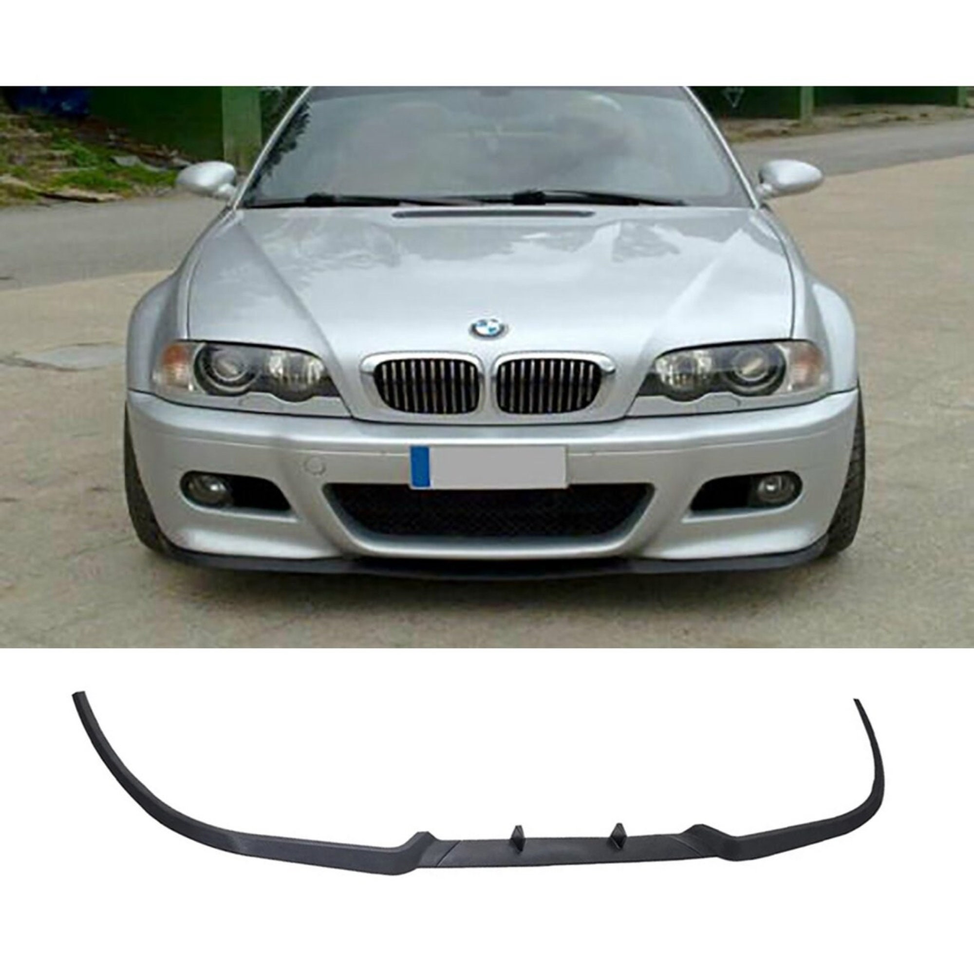 Universal Frontspoiler Spoiler Lippe Stoßstange in Matt Schwarz für BMW E46  