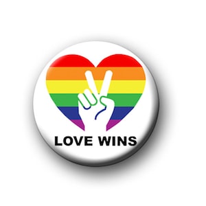 PRIDE / 1” / 25mm pin button / badge / LGBTQ+ / lesbian / gay / bi / trans / asexual / non-binary / pansexual / rainbow / unisex / love