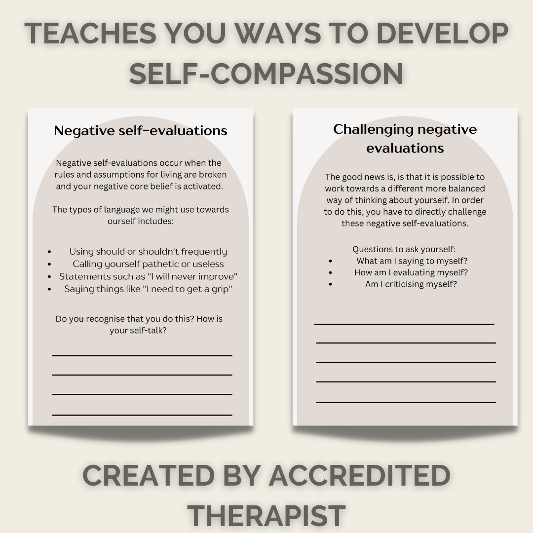 Improve Your Self esteem Workbook Therapy Workbook CBT Etsy UK Improve Your Self esteem Workbook Therapy Workbook CBT Etsy UK