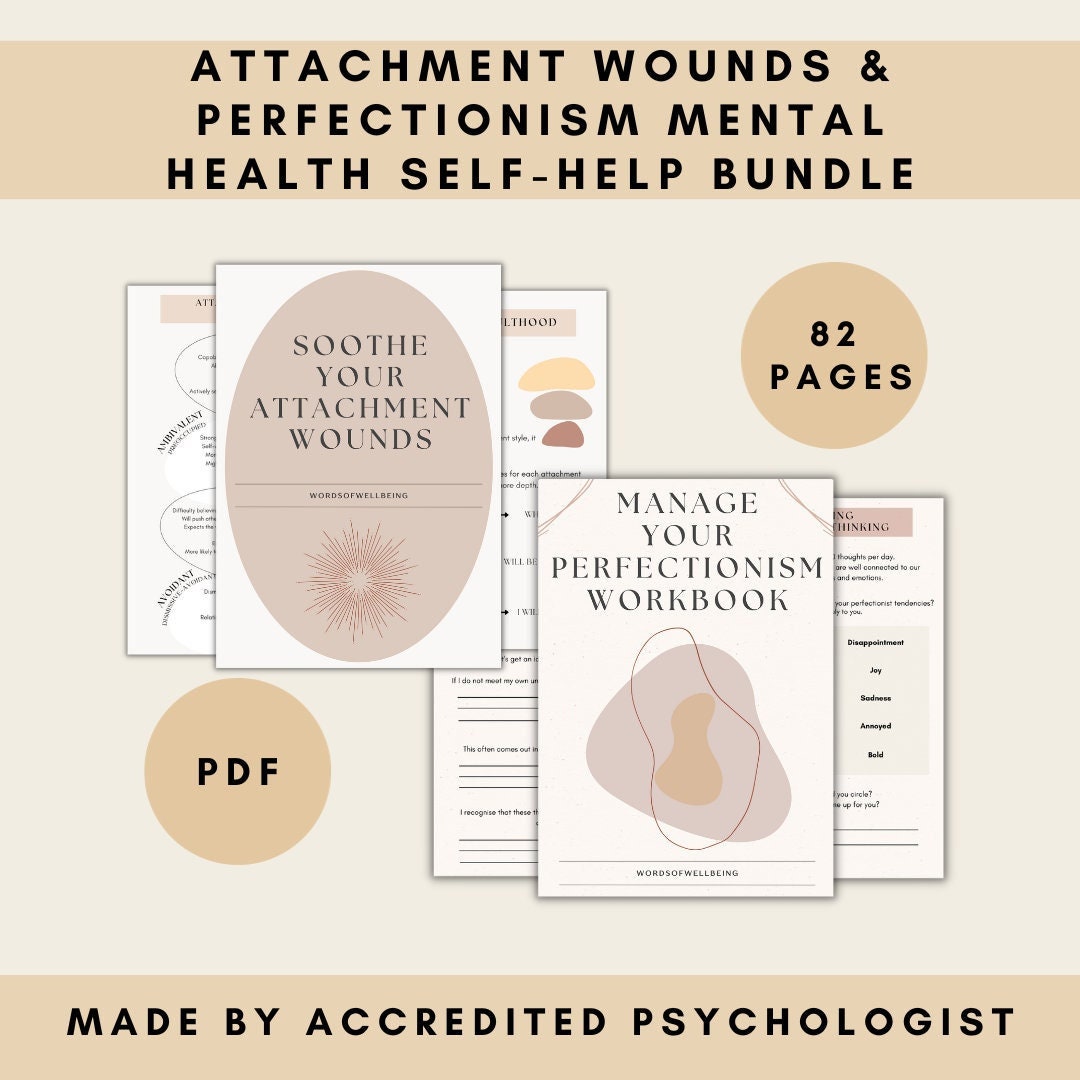 Attachment Wounds & Perfectionism Workbook Bundle (PDF) - Etsy