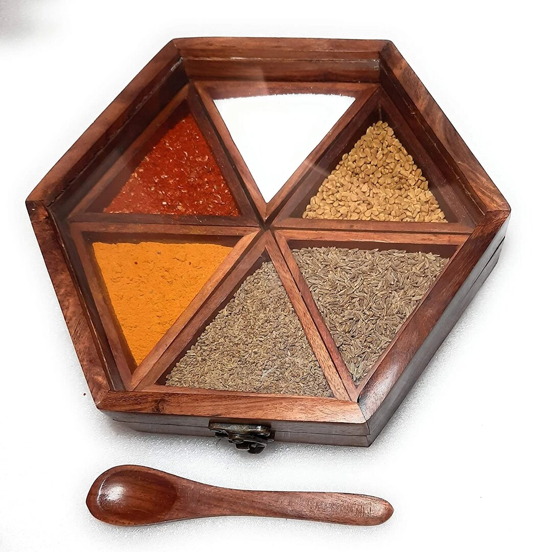 Picture of Handmade Wooden Spice Rack Customizable Kitchen Storage - Etsy