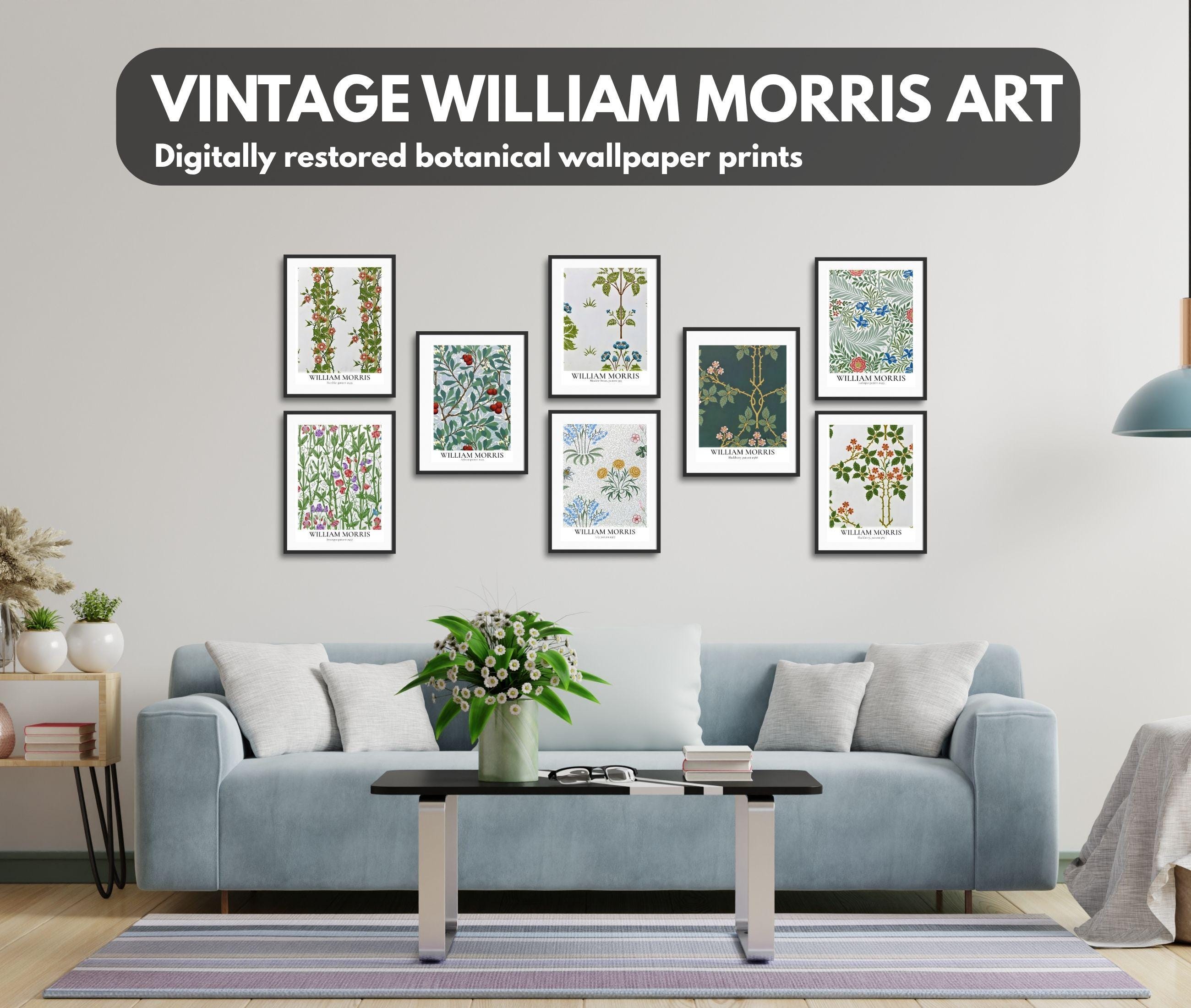 William Morris Botanical Print Set – Vintage Floral Gallery Wall ...