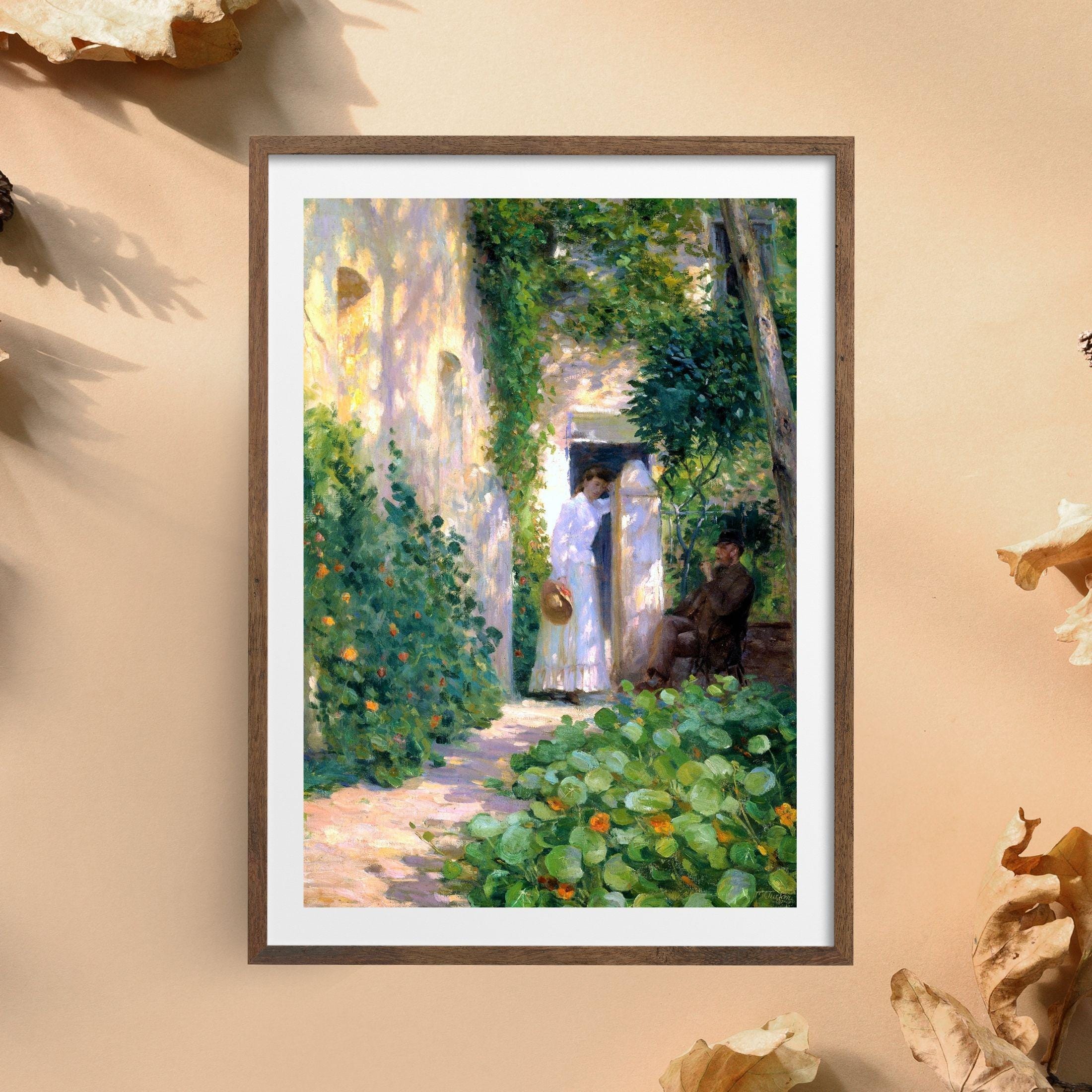 Victorian Garden Landscape Art Print | Tudor St George Tucker