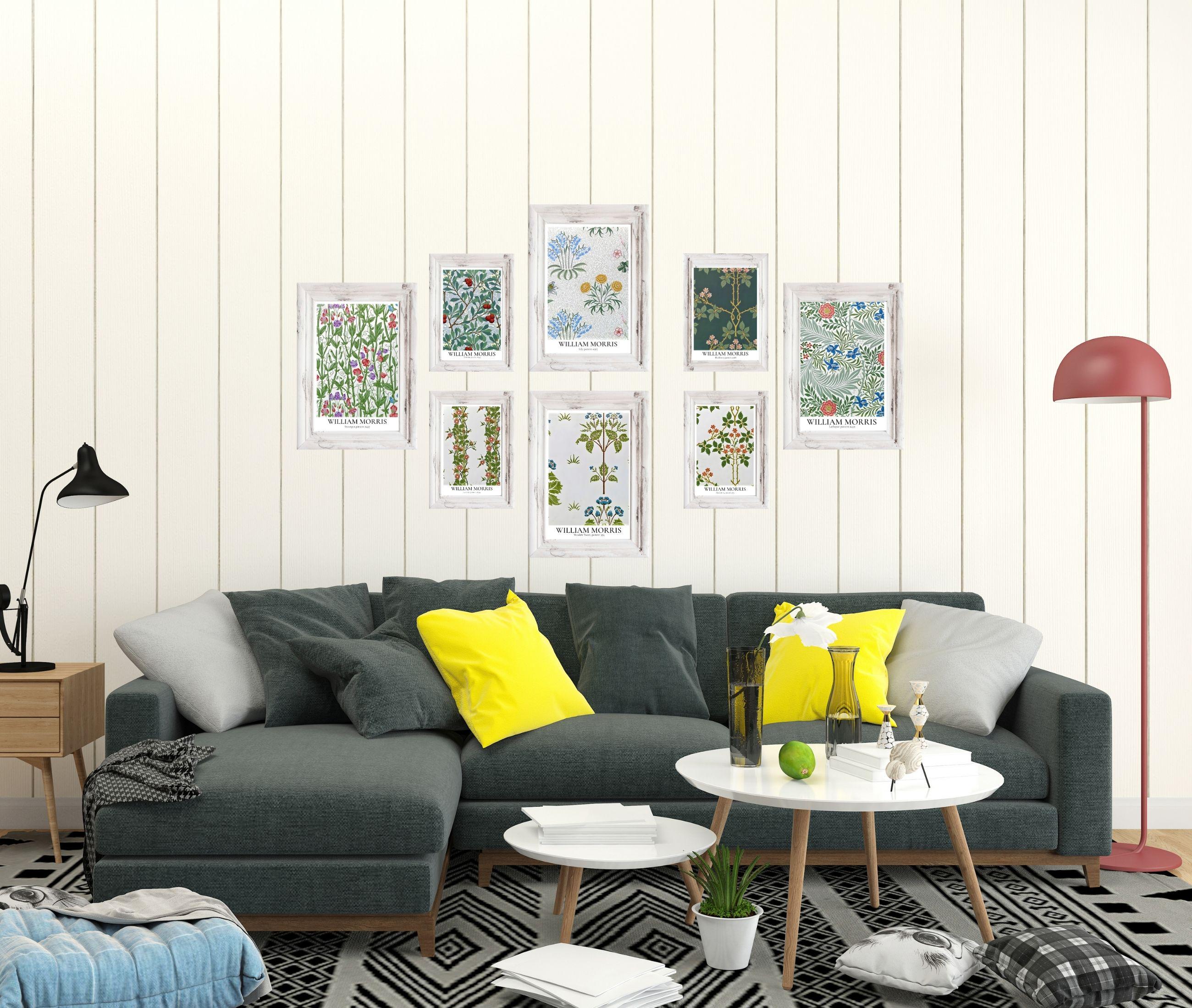 William Morris Botanical Print Set – Vintage Floral Gallery Wall ...