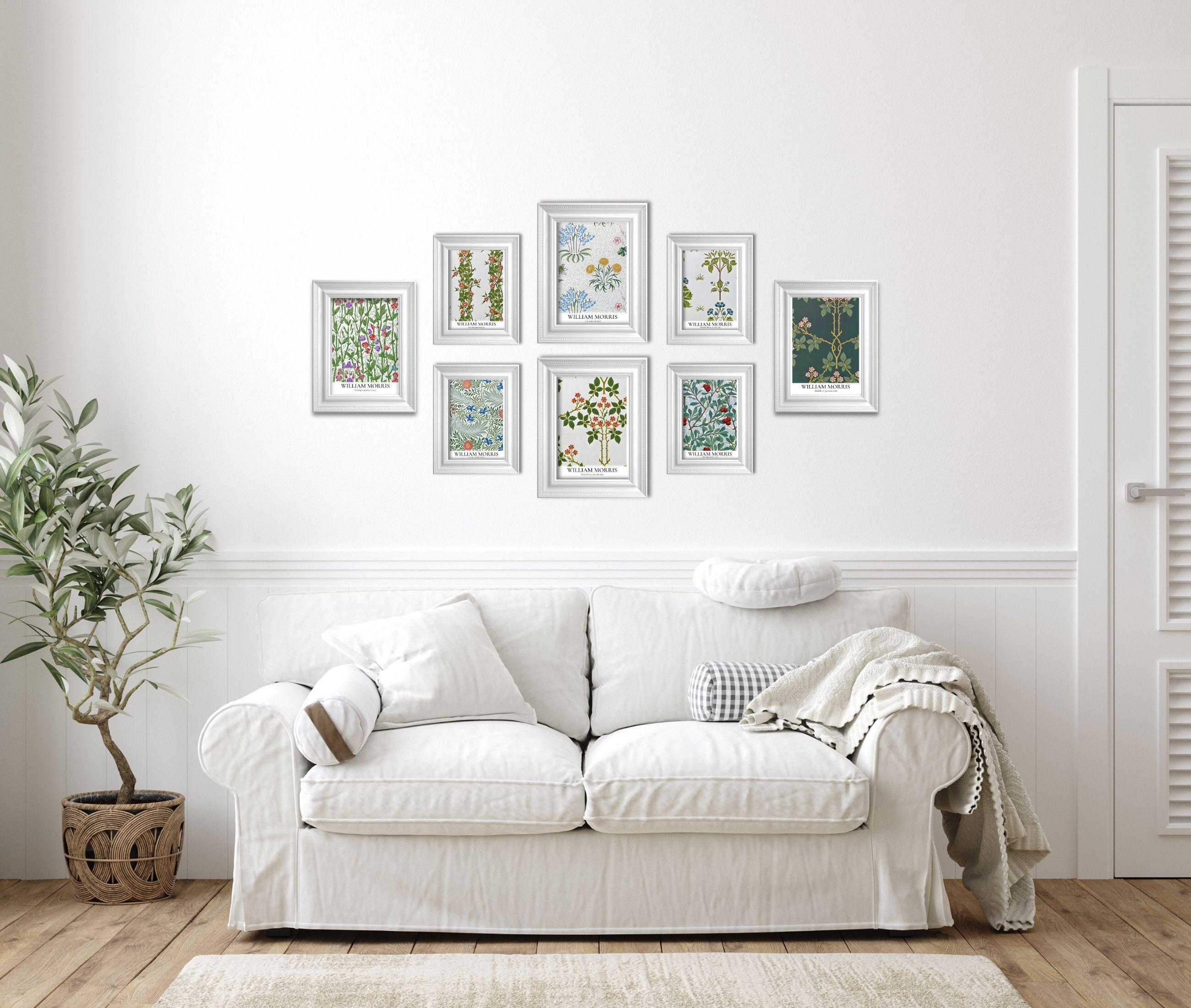 William Morris Botanical Print Set – Vintage Floral Gallery Wall ...