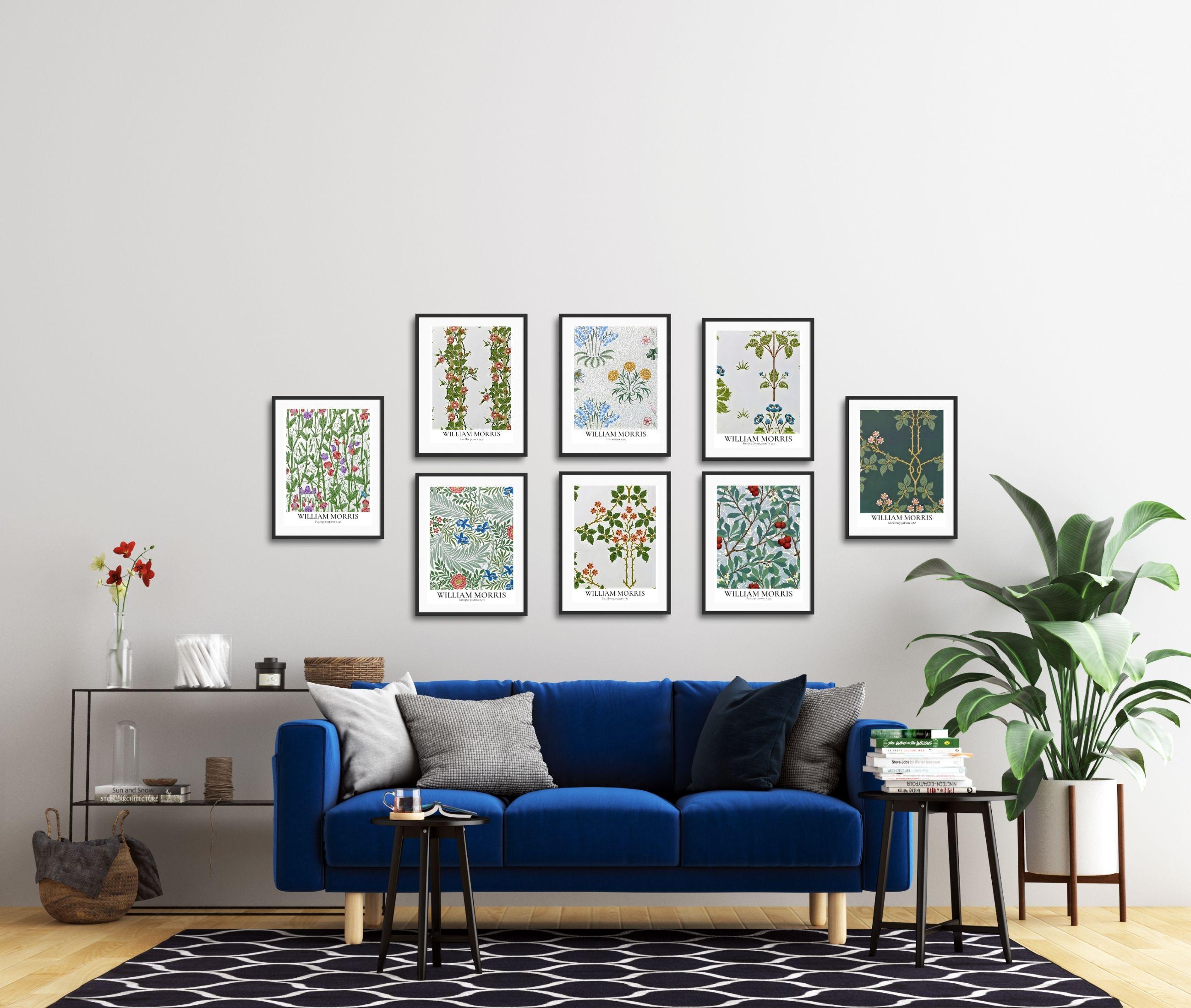William Morris Botanical Print Set – Vintage Floral Gallery Wall ...