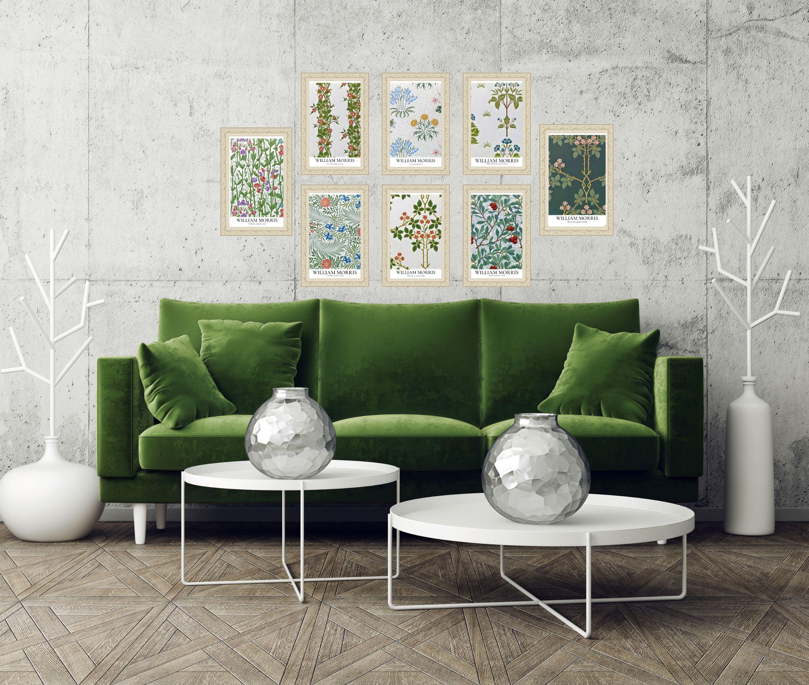 William Morris Botanical Print Set – Vintage Floral Gallery Wall ...