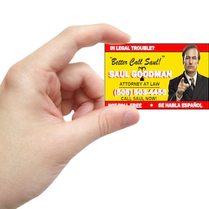 Biglietto da visita stampabile in stile Better Call Saul