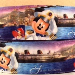 Disney Cruise Line Mickey Mouse 1" Grosgrain Ribbon