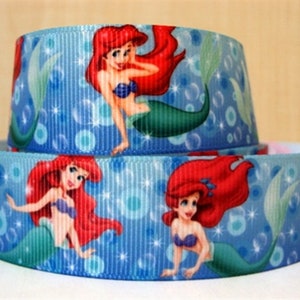 Disney Little Mermaid Ariel 1" Grosgrain Ribbon