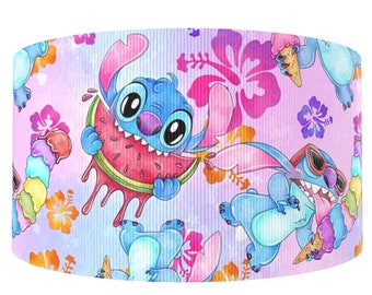 Disney Lilo and Stitch 1" or 1.5" Grosgrain Ribbon