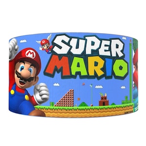 Super Mario Bros. 1" or 1.5" Grosgrain Ribbon