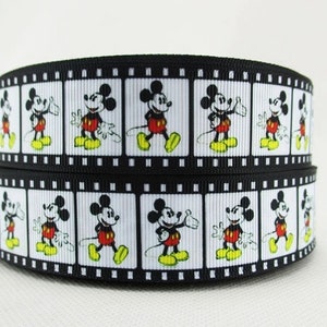 Disney Mickey Mouse Movie Reel 1" Grosgrain Ribbon