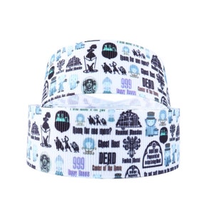 Disney Haunted Mansion Attraction 999 Happy Haunts 1.5" Grosgrain Ribbon