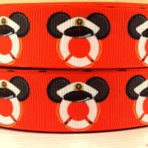 Disney Cruise Line Mickey Mouse 7/8" Grosgrain Ribbon