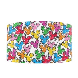 Disney Mickey Mouse Head Balloons 3" Grosgrain Ribbon