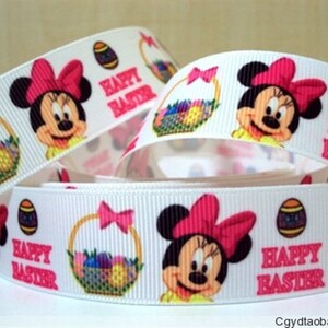 Disney Minnie Mouse Easter 1" Grosgrain Ribbon