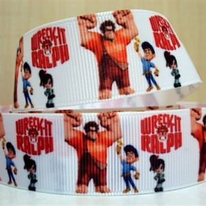 Disney Wreck It Ralph 1" Grosgrain Ribbon